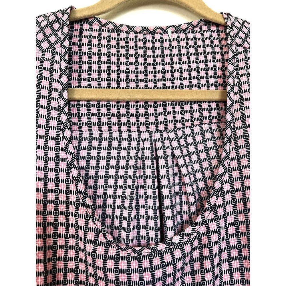 Pleione Sleeveless Patterned Blouse M - Picture 3 of 10